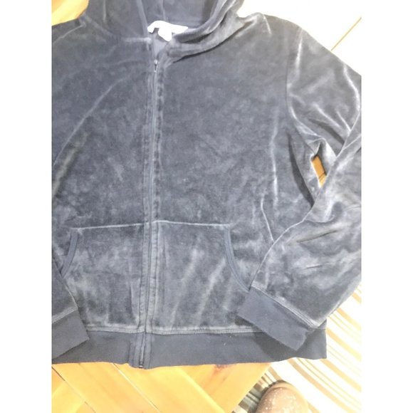 Victoria's Secret VSX Sexy Sport Velour Fitness Workout Zip Up Size Large Black - Picture 3 of 8